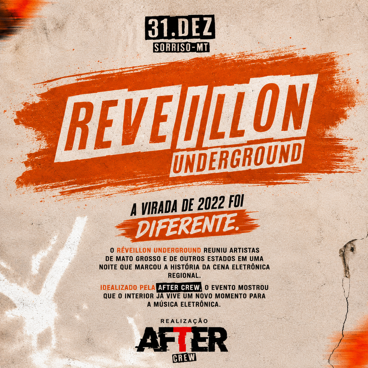 Réveillon Underground levou a música eletrônica para a virada de 2022 em Sorriso